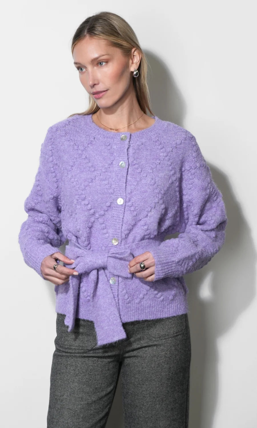 Greylin Bonnie Pom-Pom Cardigan