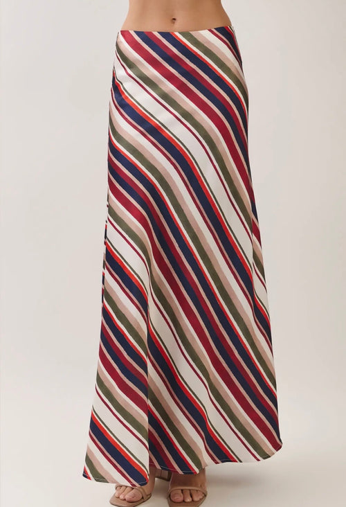 TCEC Diagonal Stripe Skirt