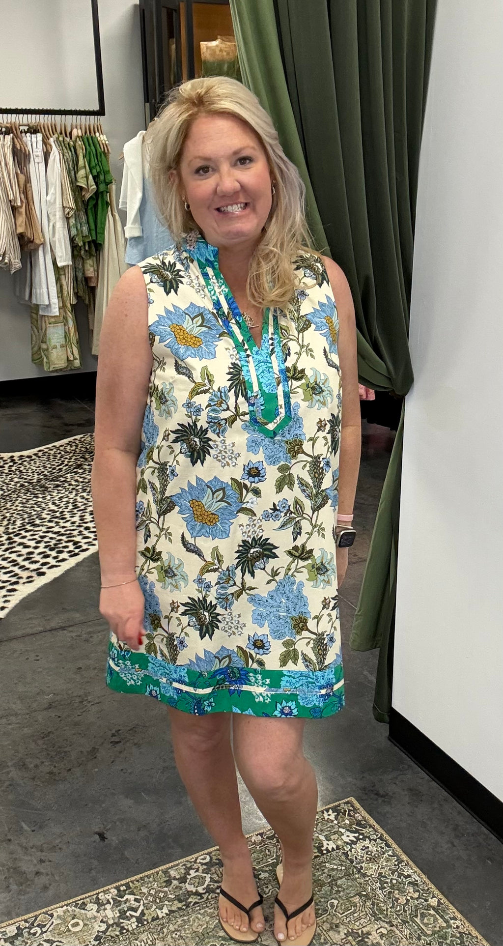 THML Floral Print Sleeveless Dress