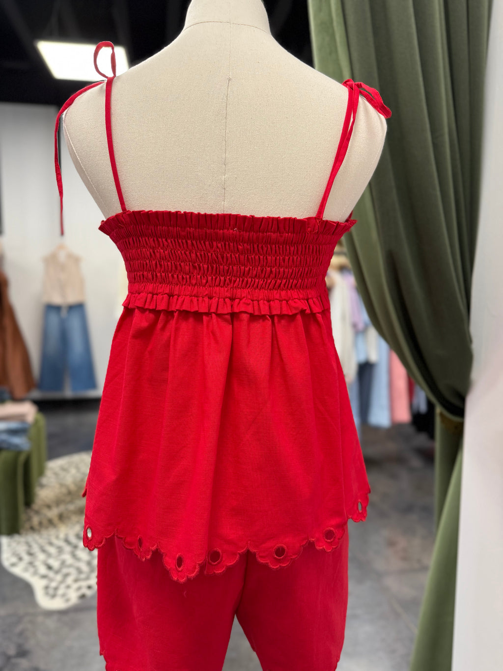 Moon River Eyelet Detail Top
