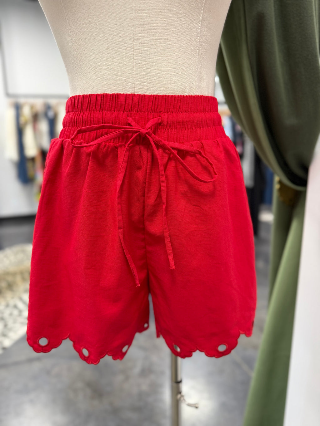 Moon River Eyelet Detail Short