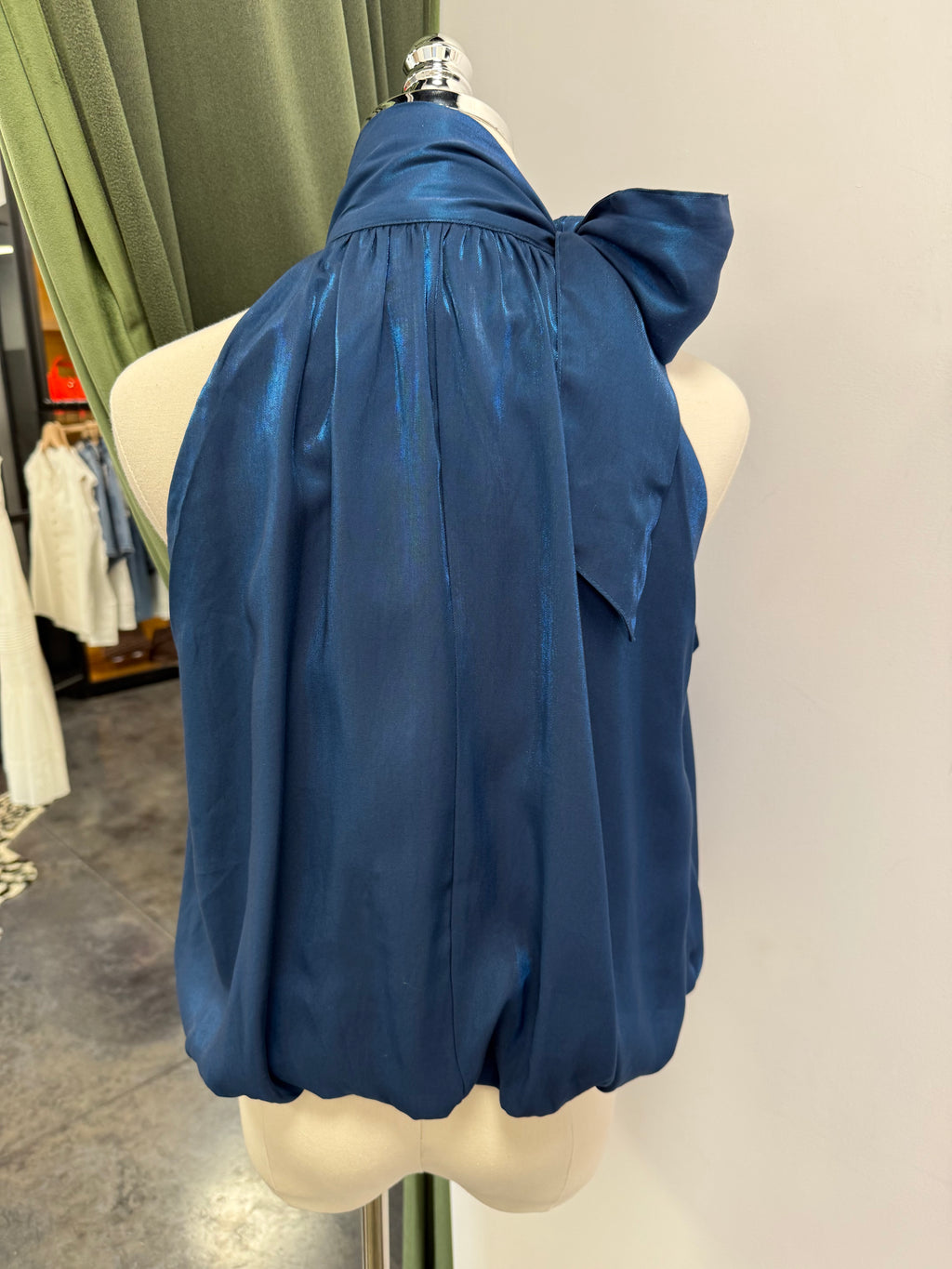 Glam High Neck Balloon Top