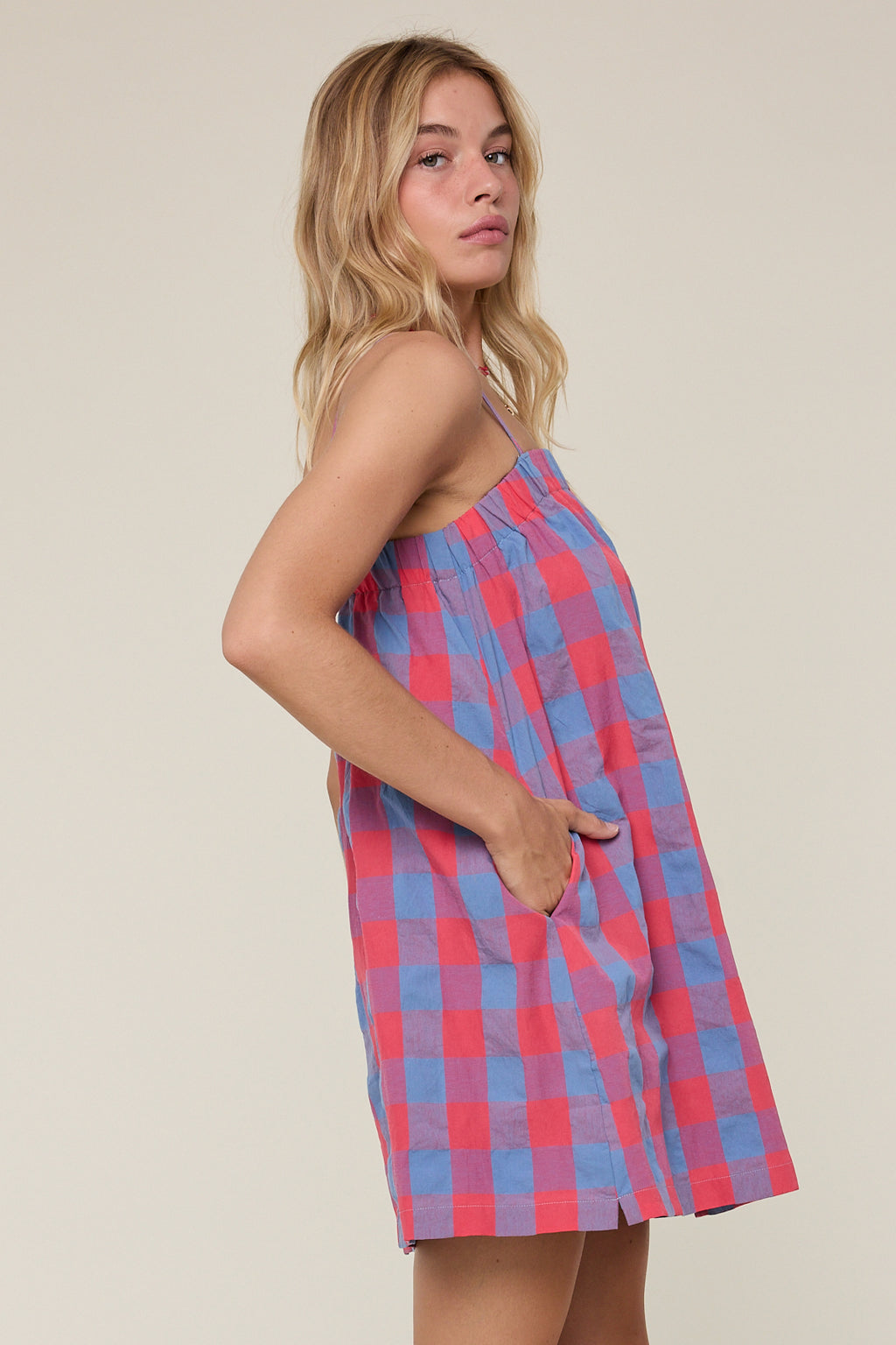 Wishlist Plaid Mini Dress